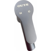 Смеситель для раковины OUTE черный цвет, высота 162 мм, нержавеющая сталь SUS 304 T40101H