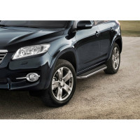 Пороги на автомобиль Rival Premium для Toyota RAV4 XA30 (Long) 2005-2013 г.в., 173 см, 2 шт., алюминий A173ALP.5702.1