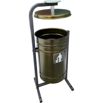 Урна ПК ОТК металлическая «ЖЕМЧУЖИНА 19л» цвет антик бронза УЖ6БР