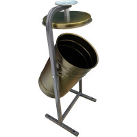 Урна ПК ОТК металлическая «ЖЕМЧУЖИНА 19л» цвет антик бронза УЖ6БР