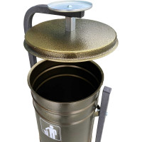 Урна ПК ОТК металлическая «ЖЕМЧУЖИНА 19л» цвет антик бронза УЖ6БР