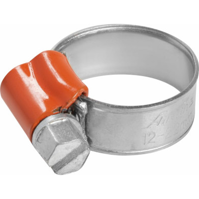 Червячный усиленный хомут Airline 12-22/9,7 мм, W1 цинк, 1 шт. AHC-S-05