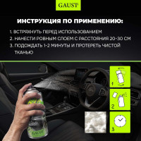 Очиститель салона с эффектом полироли GAUST 2 в 1 АХ026