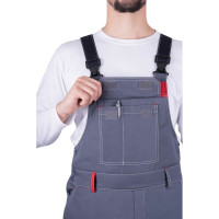 Летний полукомбинезон iForm ТУРБО SAFETY серый/черный/красный Пком 1602/112/170