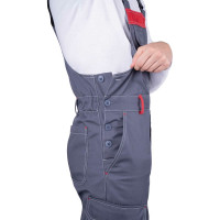 Летний полукомбинезон iForm ТУРБО SAFETY серый/черный/красный Пком 1602/112/170