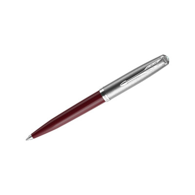 Шариковая ручка Parker 51 Burgundy CT черная, 1.0 мм, поворотный, подарочная упаковка 2123498