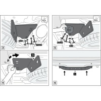 Фаркоп торцевой Toyota LC Prado 150 рестайлинг Black Onyx 2020- BERG F.5714.005