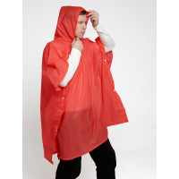 Дождевик-пончо на кнопках MasterProf в мешочке, красный, PEVA ДС.071531