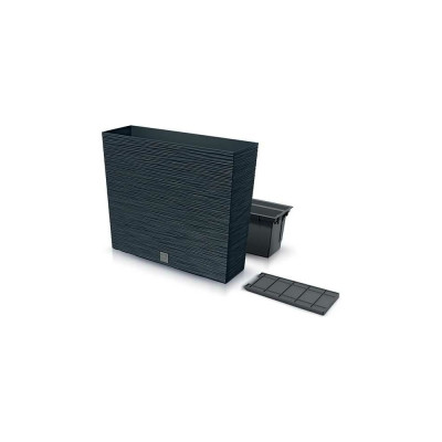 Цветник с вкладышем Prosperplast DFC600T S433 Цветник FURU CASE TOWER 580 мм, 180 мм, высота 498 мм, антрацит 066759