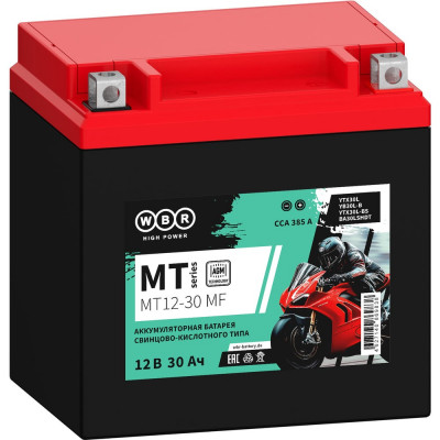 Мото аккумулятор WBR MT12-30 MF УТ-00002767