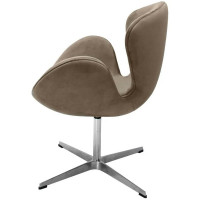 Кресло BRADEX SWAN CHAIR латте, искусственная замша FR 0656