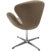 Кресло BRADEX SWAN CHAIR латте, искусственная замша FR 0656