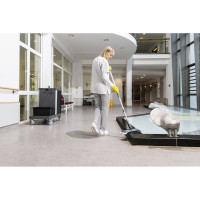 Тележка KARCHER FlexoMate ExpertPro 100/ W комплект: колесная база, 2 ведра 15 л, вертикальный отжим, 4 ведра 6 л, 1 полка, 1 ящик 16 л 1.321-007.0