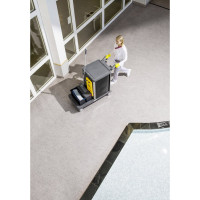 Тележка KARCHER FlexoMate ExpertPro 100/ W комплект: колесная база, 2 ведра 15 л, вертикальный отжим, 4 ведра 6 л, 1 полка, 1 ящик 16 л 1.321-007.0