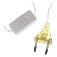 Электрическая гирлянда LED Сноубум сеть 144LED, 1.6x1.6м, шампань, пост. свечение, ПВХ прозрач., 220В 362-086