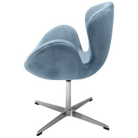 Кресло BRADEX SWAN CHAIR серый, искусственная замша FR 0654
