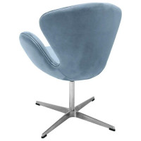 Кресло BRADEX SWAN CHAIR серый, искусственная замша FR 0654
