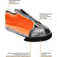 Рабочие полуботинки NEO Tools SB, стальной подносок, размер 44 82-115