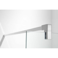 Душевая перегодка Aquatek AQ NAR 6310-100 Walk in с держателем, 1000x2000 мм, профиль хром, прозрачное стекло 00000124171