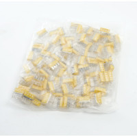 Монтажная 4-проводная клемма STEKKER с пастой для 1-жильного проводника, ld2273-244, 39943