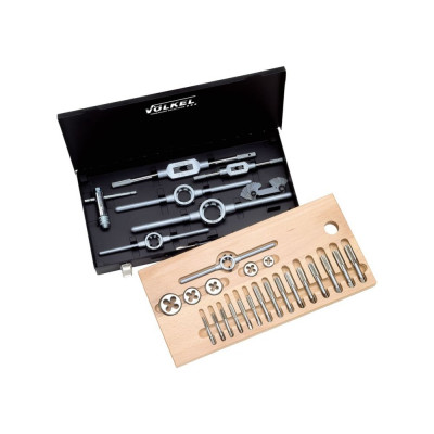 Набор метчиков и плашек М3-М12 HSS-E со сверлами NORGAU 013904350