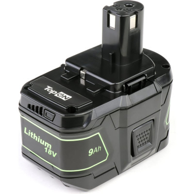 Аккумулятор TopOn для электроинструмента Ryobi. 18V 9.0Ah Li-Ion TOP-RY-18-9.0-Li