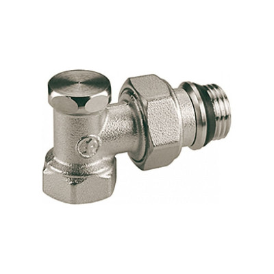 Запорный клапан для радиатора Giacomini R16TG 15 Ру16 ВР угловой штуцер R16X033 007-7073