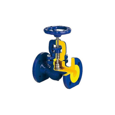 Клапан Zetkama запорный, сталь, Ду80 Ру40, фланцевый 215F080E01 107-3718