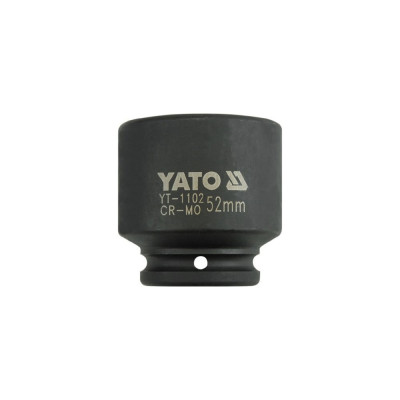 Головка торцевая короткая ударная 6-гранная (52 мм; 3/4"; CrMo) YATO YT-1102