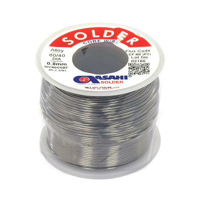 Припой (0.8 мм, 0.25 кг, Sn60/Pb40, CF60 флюс RA) ASAHI 00-00004398