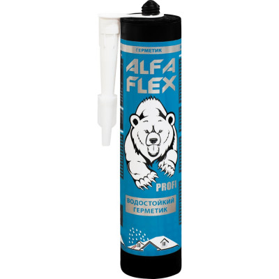 Герметик ALFAFLEX каучуковый, прозрачный, водостойкий, 300 мл 534253