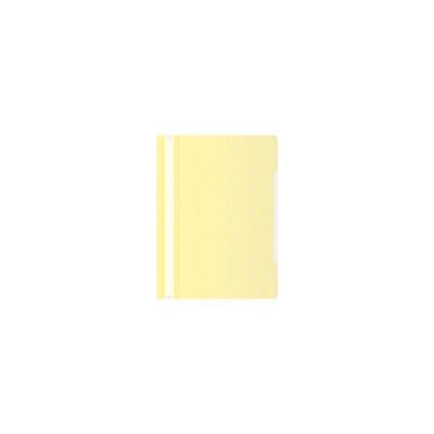 Папка-скоросшиватель Бюрократ Pastel PSLPAST/YEL A4, прозрачный верхний лист, пластик, желтый, 0.14/0.18, 20 шт в упаковке 1481337