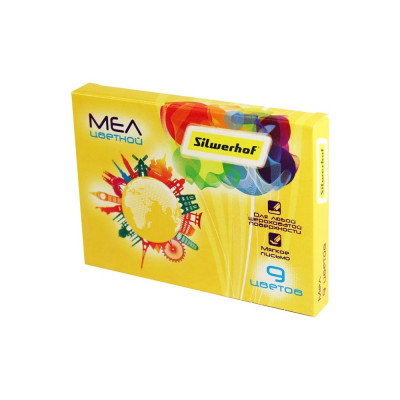 Цветной мел Silwerhof 882086-09 Солнечная коллекция 9 цветов, 20 шт в упаковке 1097207