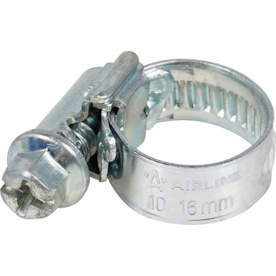 Червячный хомут Airline 10-16/9 мм, оцинкованный W1 AHC-SZ-02