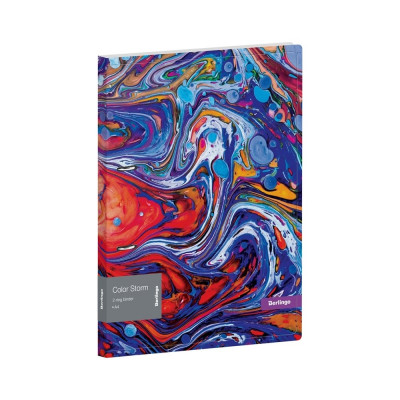 Папка Berlingo color storm на 2 кольцах, 24 мм, 600 мкм, d-кольца, с внутренним карманом, с рисунком RB4_2D031