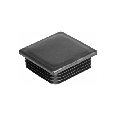 Заглушка для труб КРЕП-КОМП квадратная, 140x140 мм, черная, 20 шт. 26-0291