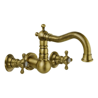 Смеситель для раковины Migliore ARCADIA скрытого монтажа настенный, бронза 18381