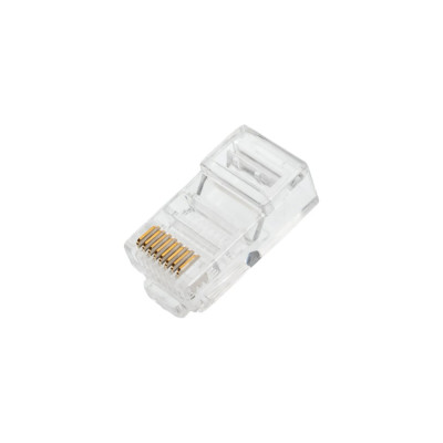 Коннектор Ripo rj-45 (8p8c) cat.5e, покрытие 3мкд, универсальные ножи 003-400021