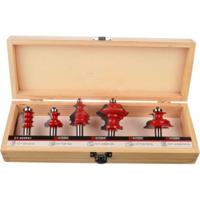 Набор твердосплавных фрез по дереву стф-005-01 5 шт Strong ст-005RS1