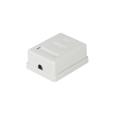 Компьютерная розетка ЭРА RJ45 категория 5е неэкранированная, 1 порт, упаковка 40 шт. Б0056900