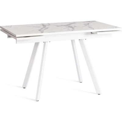 Стол Tetchair Vigo лдсп/hpl/металл, 120x80x30x30x75 см, мрамор светлый/белый 20623
