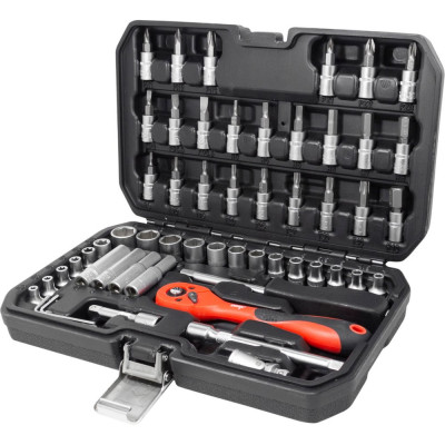 Набор инструментов Disen 1/4" 6 гранные, 4-14 мм, Е4-Е10, 56 предметов DS-2571-5(50776)