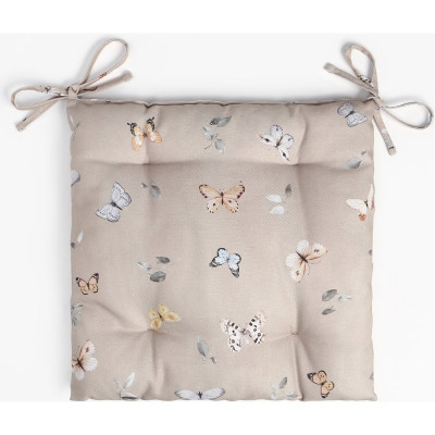 Сидушка Этель Butterflies 42x42 см, 100% хлопок, рогожка 186 г/м2 9590606