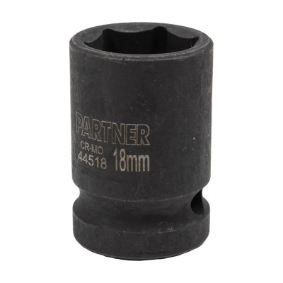Головка ударная 6-гранная 18 мм, 1/2"DR Partner PA-44518(13043)