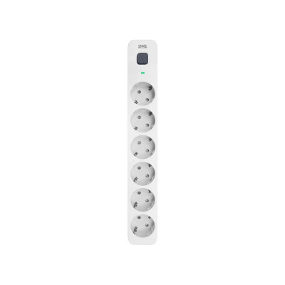 Сетевой фильтр POWERCOM SP-06W 5,0 м, 5.0м, 6 розеток, белый/серый, коробка 1928700