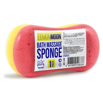 Губка для тела фреза двухслойная Lemon Moon Орхидея 175x90x70, массаж L200