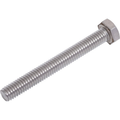 Болт с шестигранной головкой Промрукав нержавеющий (А2), M6x45 мм, DIN 933, 100 шт. PR08.7435