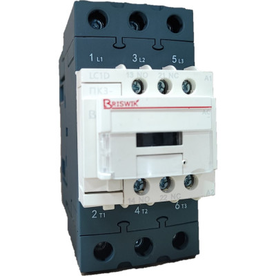 Контактор Briswik ПК3-0651124LC1D 65А 24V/AC 1НО/1НЗ LC1D06511B7.BR