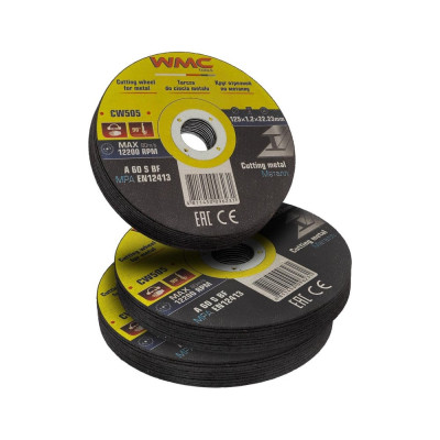 Круг отрезной абразивный 125x1.2x22.2 мм, 30 шт WMC TOOLS WMC-CW505/30шт к-т/(59866)