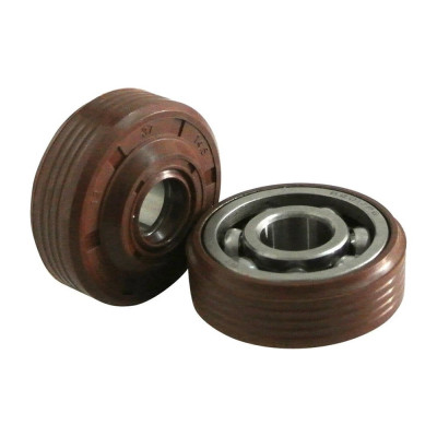 Подшипник коленвала UNITED PARTS 6201 для HUSQVARNA 137/142, PART 351 с сальником (аналог 5300563-63) комплект 2 шт 90-0542